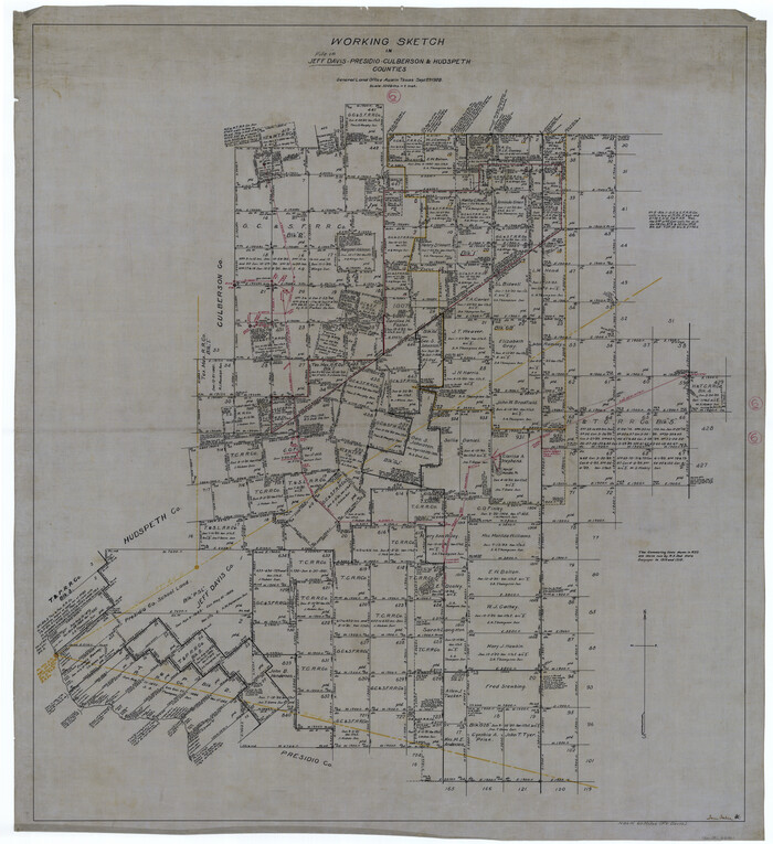 66501, Jeff Davis County Working Sketch 6, General Map Collection