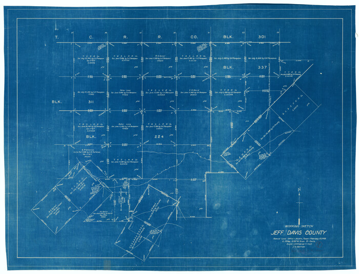 66502, Jeff Davis County Working Sketch 7, General Map Collection