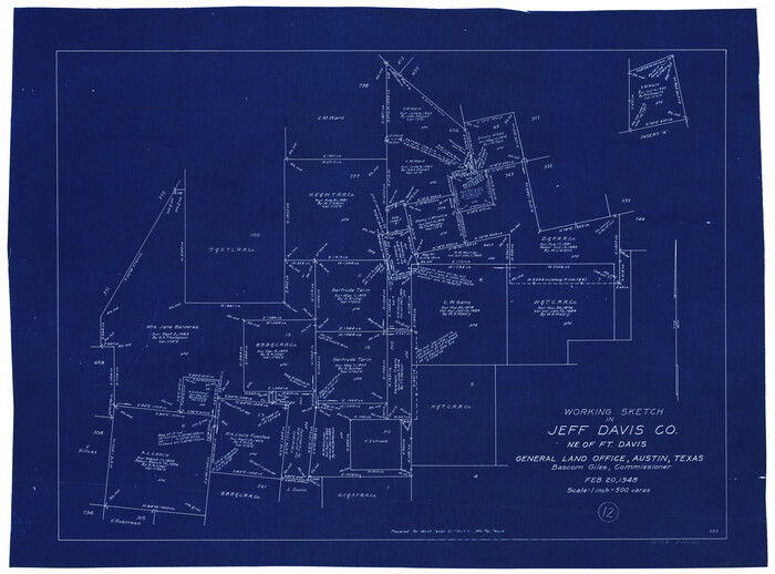 66507, Jeff Davis County Working Sketch 12, General Map Collection