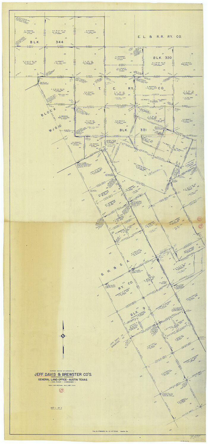 66514, Jeff Davis County Working Sketch 19, General Map Collection