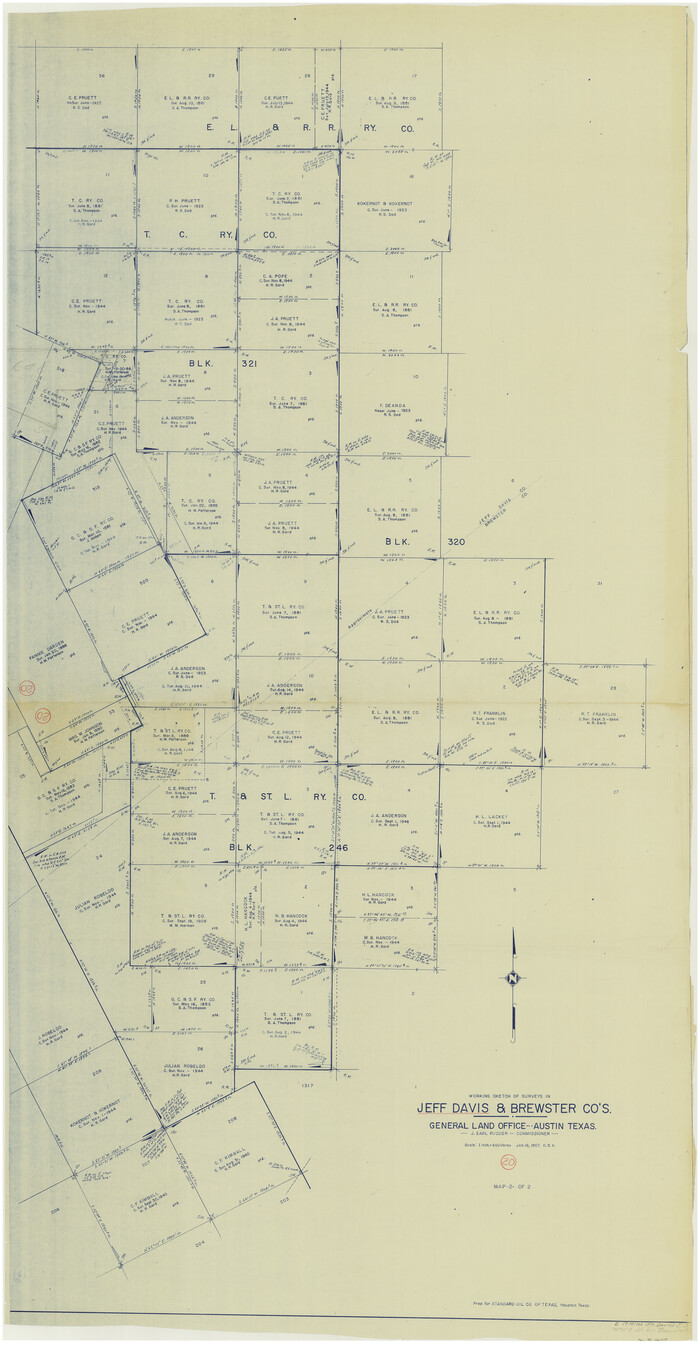66515, Jeff Davis County Working Sketch 20, General Map Collection
