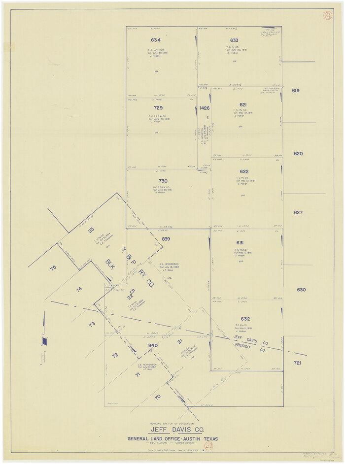 66518, Jeff Davis County Working Sketch 23, General Map Collection