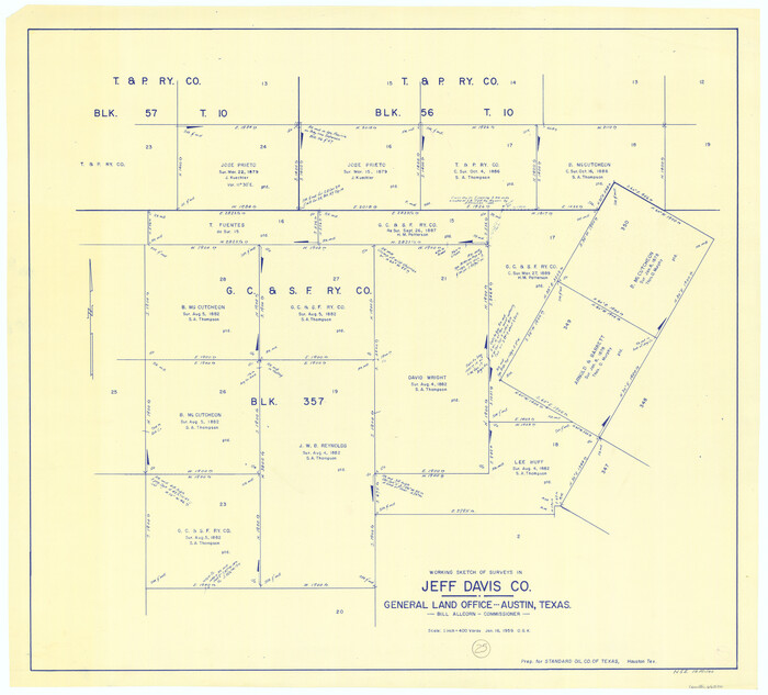 66520, Jeff Davis County Working Sketch 25, General Map Collection