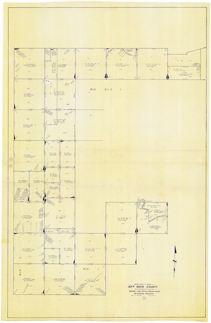 66527, Jeff Davis County Working Sketch 32, General Map Collection