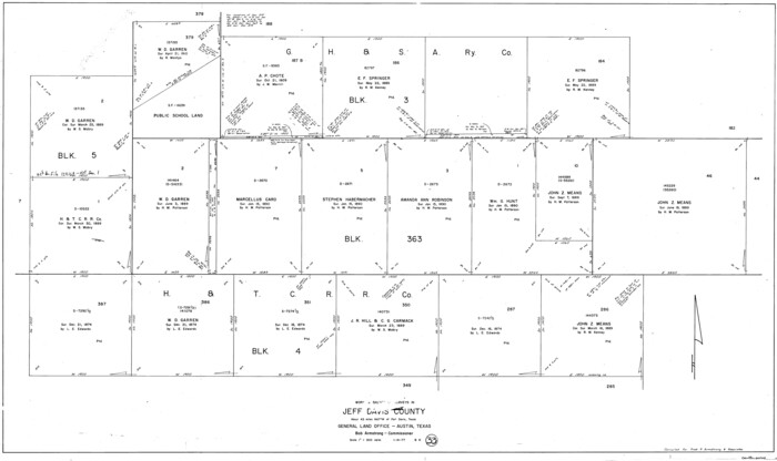 66528, Jeff Davis County Working Sketch 33, General Map Collection
