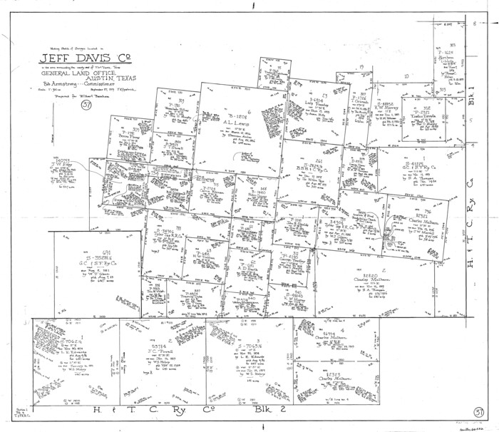 66532, Jeff Davis County Working Sketch 37, General Map Collection