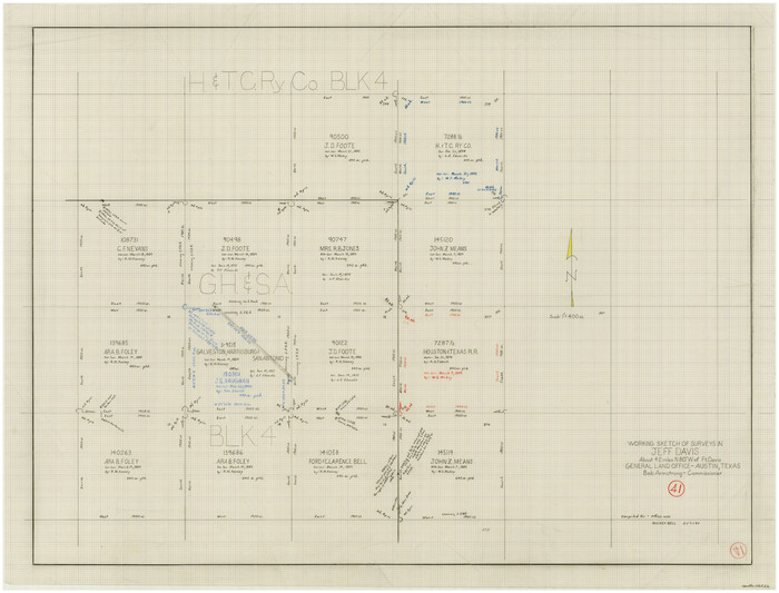 66536, Jeff Davis County Working Sketch 41, General Map Collection