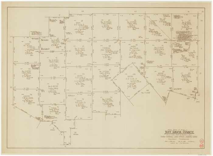 66540, Jeff Davis County Working Sketch 45, General Map Collection