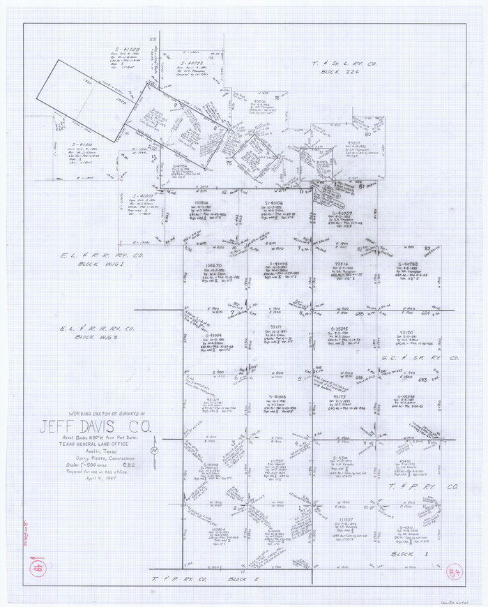 66543, Jeff Davis County Working Sketch 48, General Map Collection