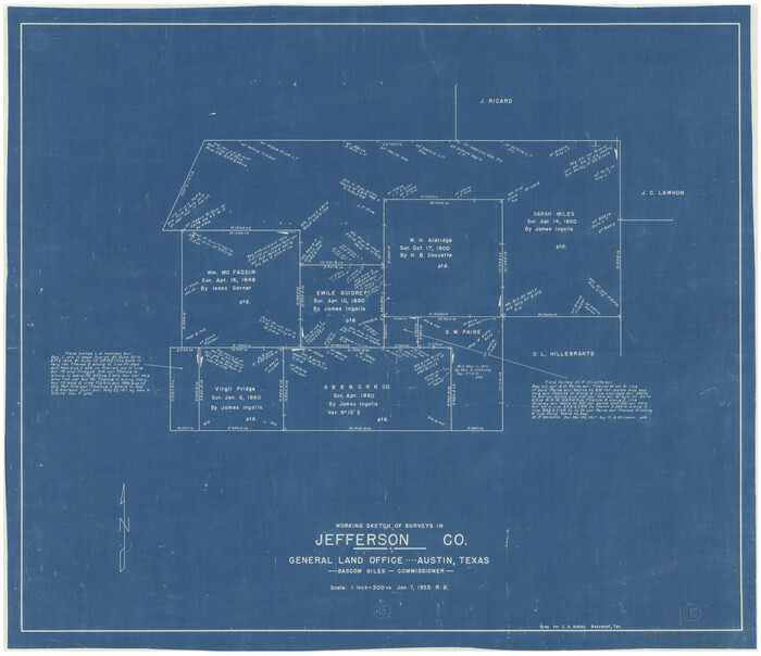 66558, Jefferson County Working Sketch 15, General Map Collection