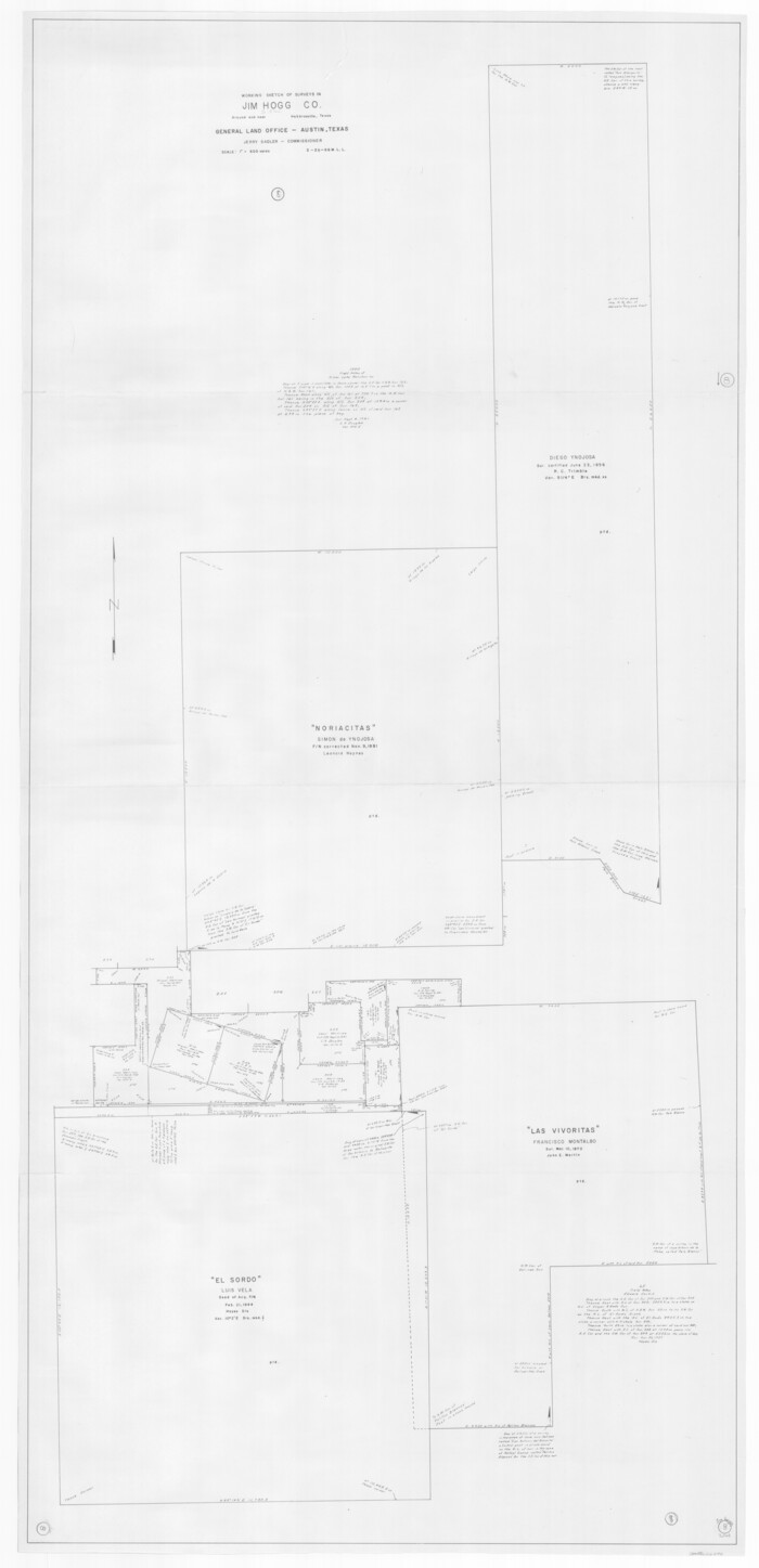 66594, Jim Hogg County Working Sketch 8, General Map Collection