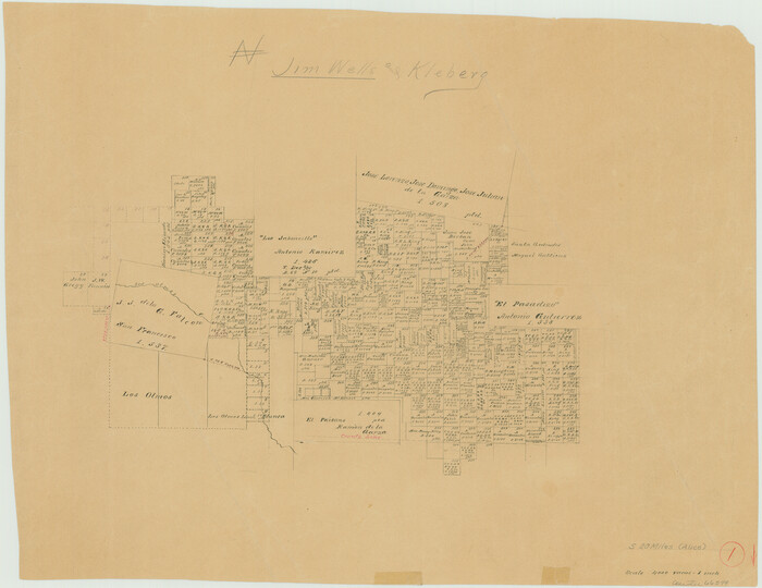 66599, Jim Wells County Working Sketch 1, General Map Collection