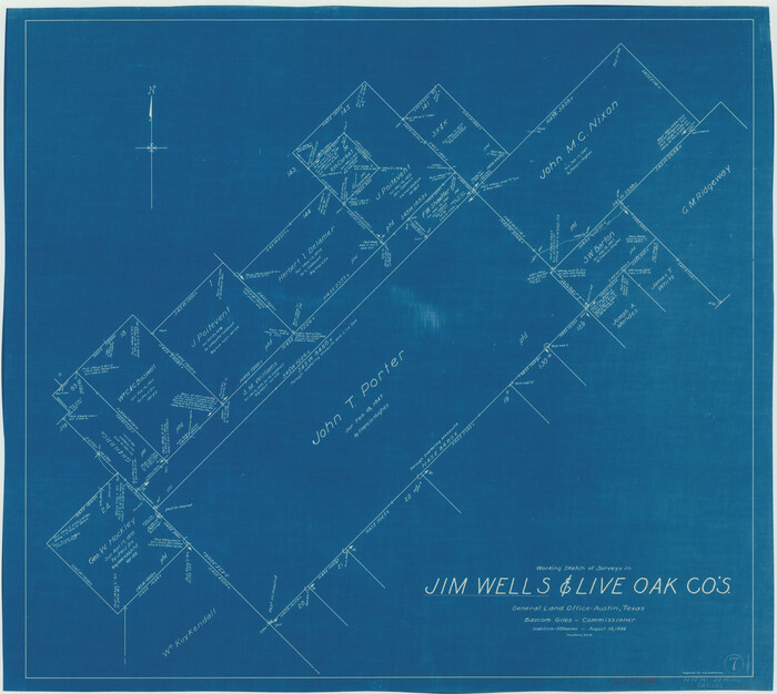 66605, Jim Wells County Working Sketch 7, General Map Collection
