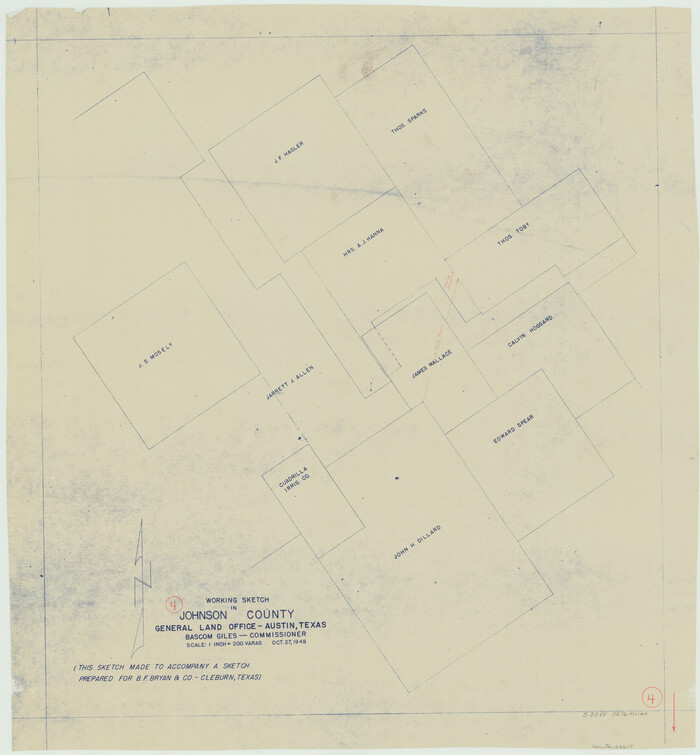 66617, Johnson County Working Sketch 4, General Map Collection