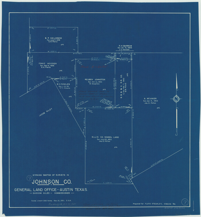 66620, Johnson County Working Sketch 7, General Map Collection