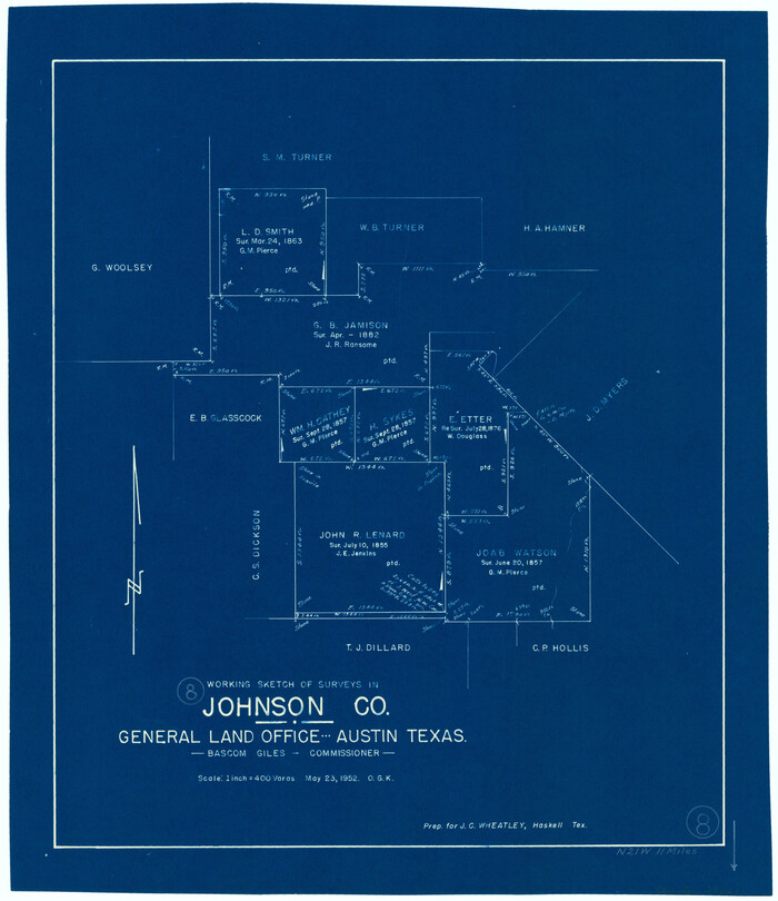 66621, Johnson County Working Sketch 8, General Map Collection