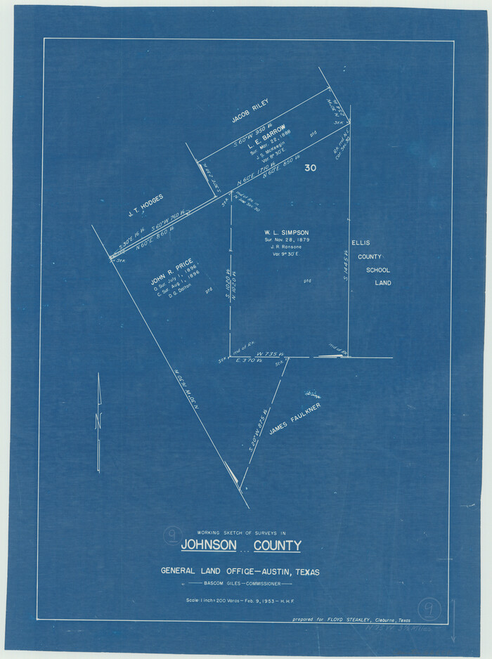 66622, Johnson County Working Sketch 9, General Map Collection