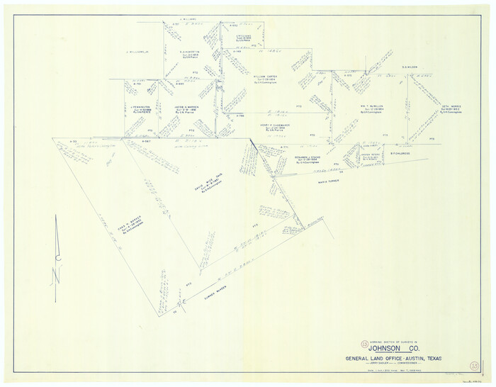 66626, Johnson County Working Sketch 13, General Map Collection
