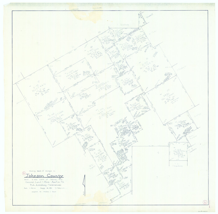 66629, Johnson County Working Sketch 16, General Map Collection