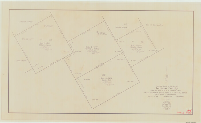 66634, Johnson County Working Sketch 21, General Map Collection