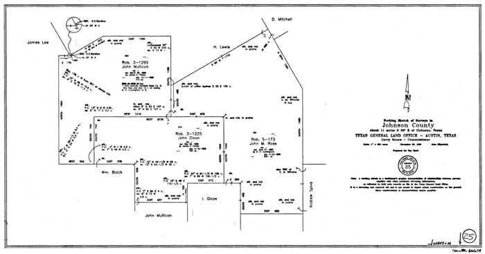 66638, Johnson County Working Sketch 25, General Map Collection