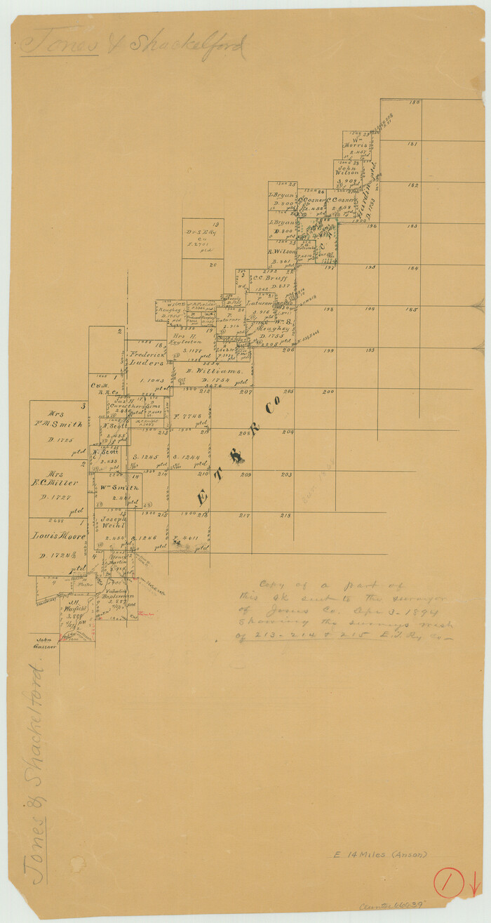 66639, Jones County Working Sketch 1, General Map Collection