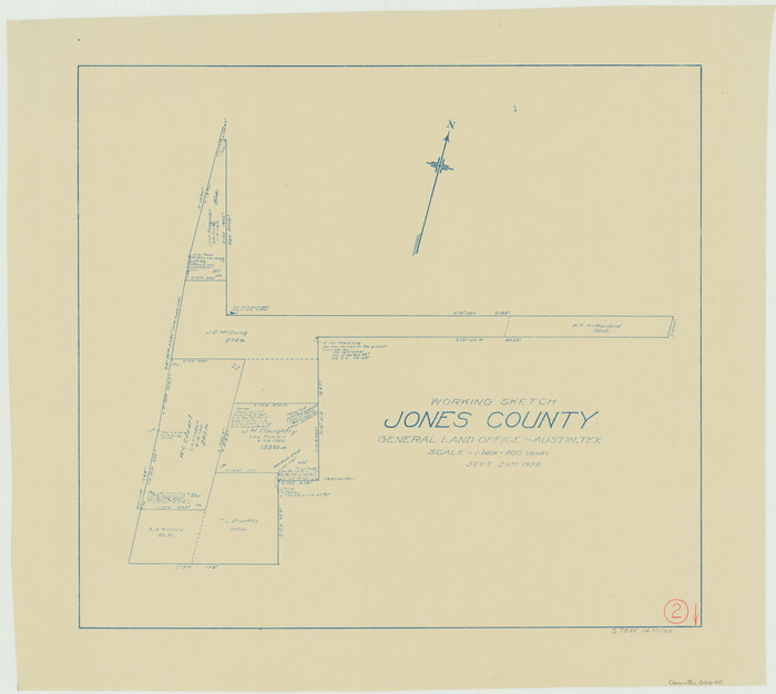 66640, Jones County Working Sketch 2, General Map Collection