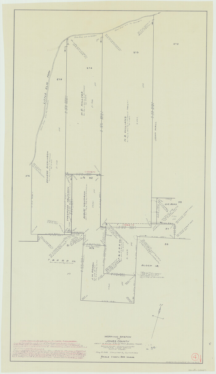 66642, Jones County Working Sketch 4, General Map Collection