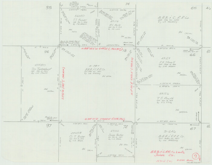 66647, Jones County Working Sketch 9, General Map Collection