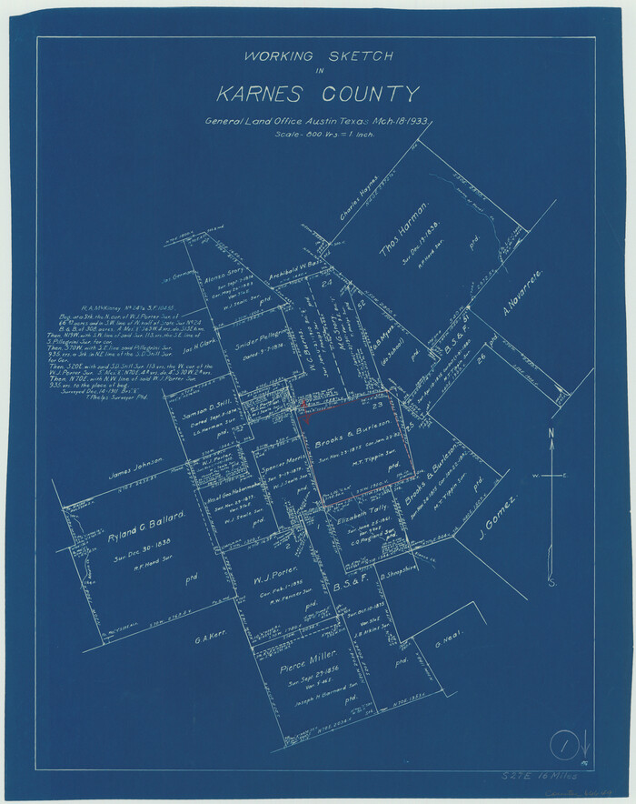 66649, Karnes County Working Sketch 1, General Map Collection