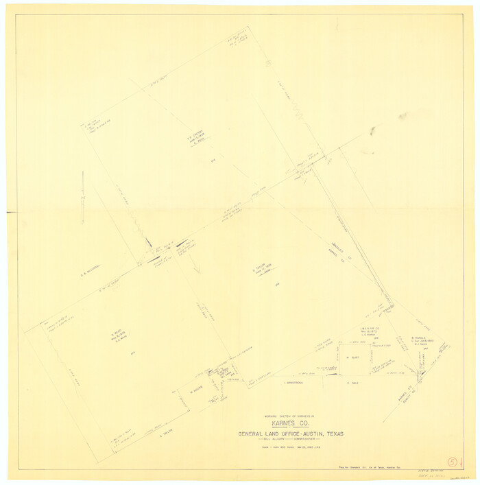 66653, Karnes County Working Sketch 5, General Map Collection