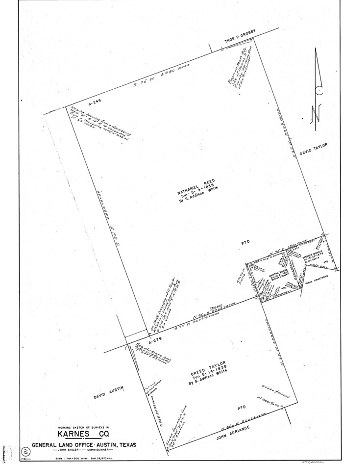 66658, Karnes County Working Sketch 10, General Map Collection