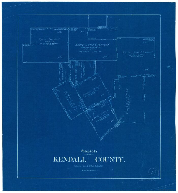 66673, Kendall County Working Sketch 1, General Map Collection