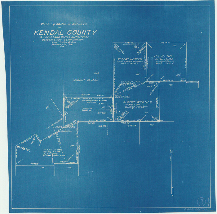 66675, Kendall County Working Sketch 3, General Map Collection