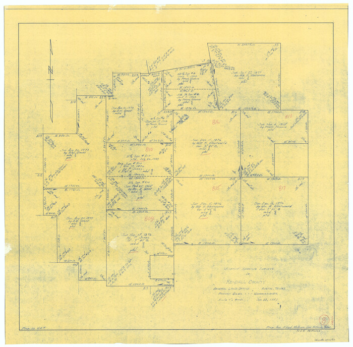 66680, Kendall County Working Sketch 8, General Map Collection