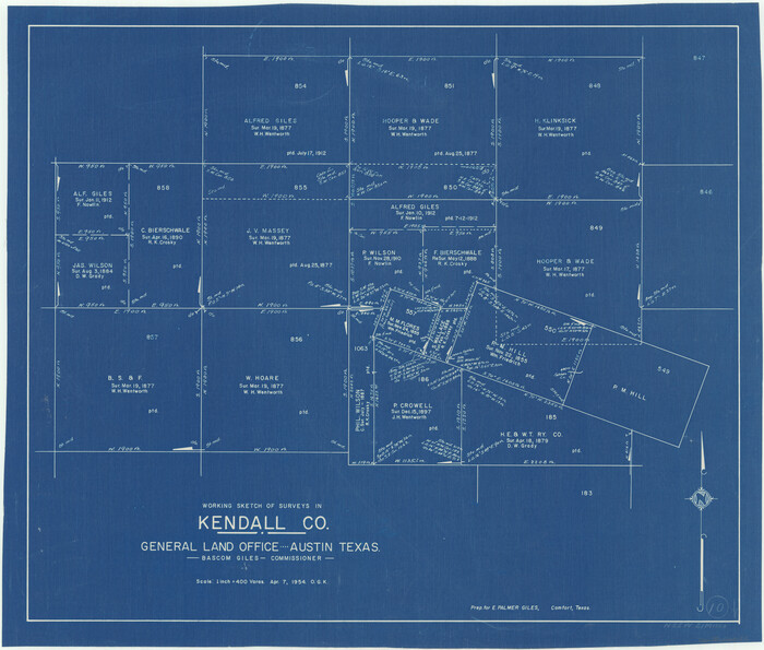66682, Kendall County Working Sketch 10, General Map Collection