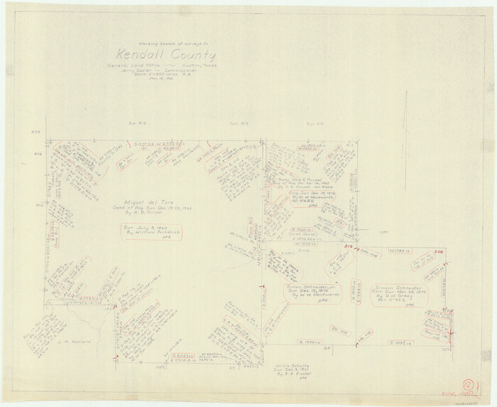 66684, Kendall County Working Sketch 12, General Map Collection