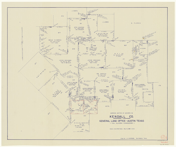 66685, Kendall County Working Sketch 13, General Map Collection