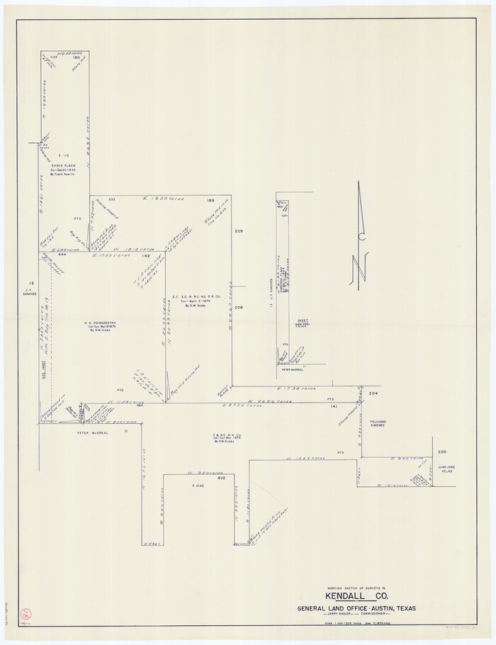66690, Kendall County Working Sketch 18, General Map Collection