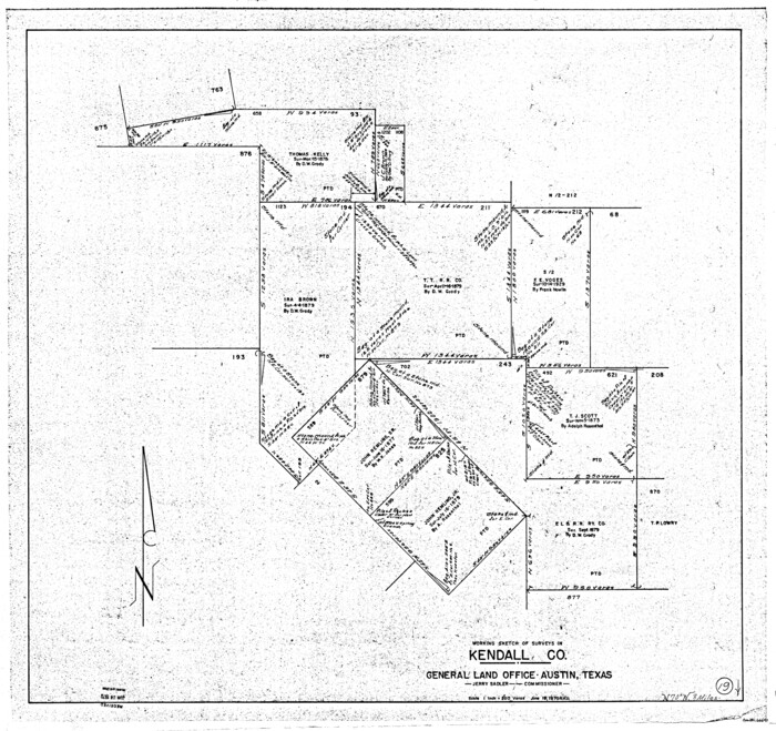 66691, Kendall County Working Sketch 19, General Map Collection