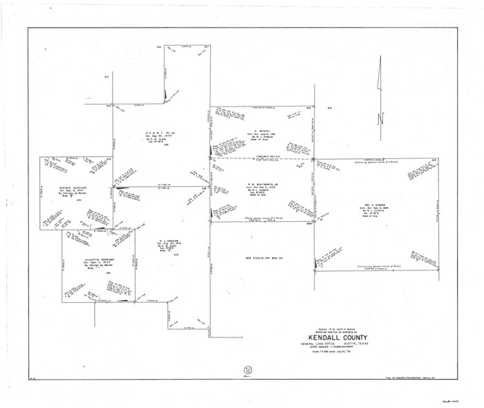 66692, Kendall County Working Sketch 20, General Map Collection