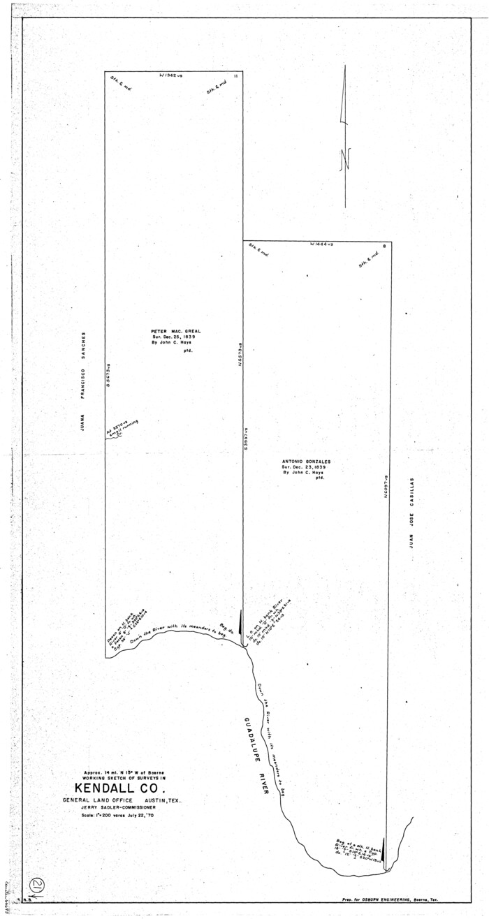 66693, Kendall County Working Sketch 21, General Map Collection