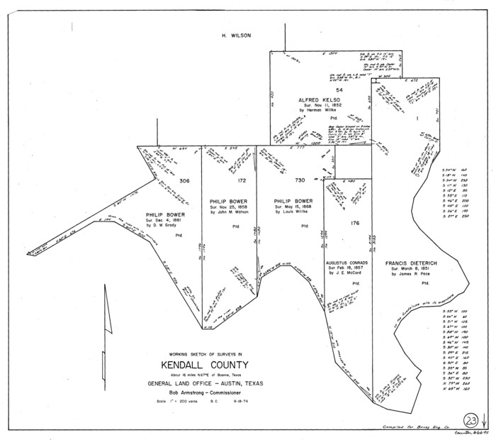 66695, Kendall County Working Sketch 23, General Map Collection