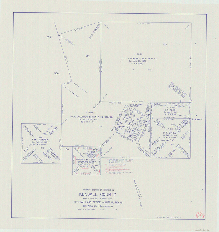 66696, Kendall County Working Sketch 24, General Map Collection