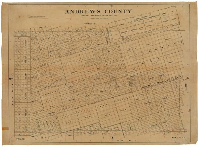 66703, Andrews County, General Map Collection