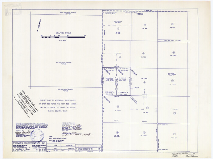 6671, Martin County Rolled Sketch 10A, General Map Collection