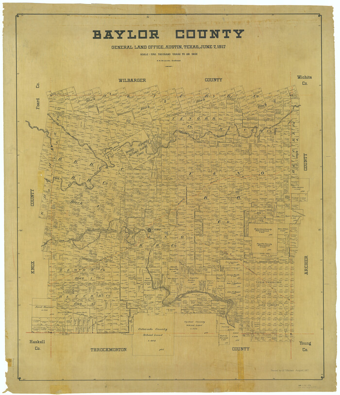 66712, Baylor County, General Map Collection