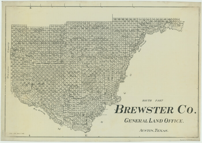 66724, South Part Brewster Co., General Map Collection