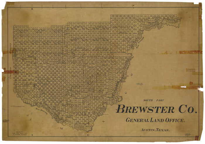 66733, South Part Brewster Co., General Map Collection