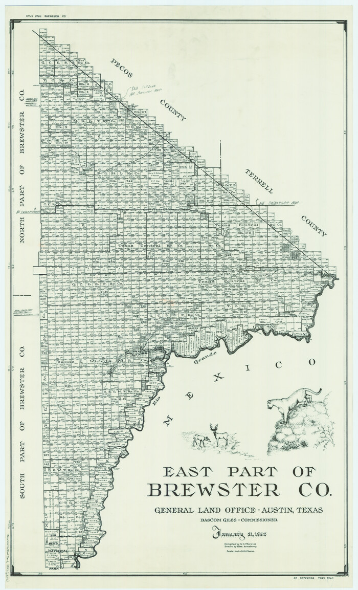 66734, East Part of Brewster Co., General Map Collection
